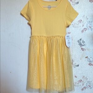 Wonder Nation Yellow Sparkle Kids Dress